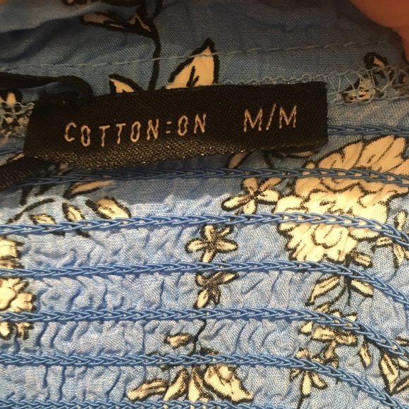 Cotton on Capri off the shoulder jumpsuit romper with smocked top - Picture 3 of 3